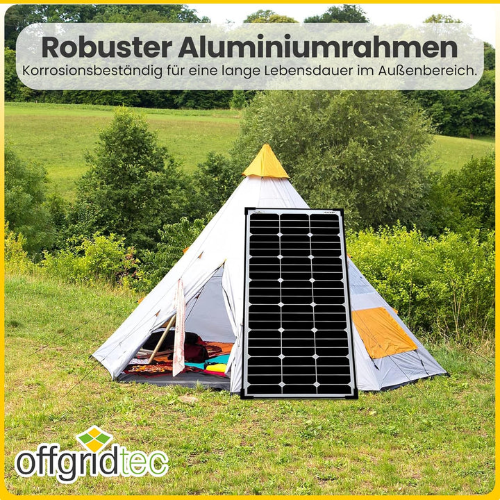 Offgridtec® SPR-Ultra-80 80W SLIM 12V High-End Solarpanel 80 Watt Slim, 80 Watt Slim