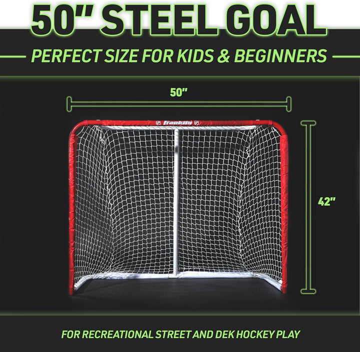 FRANKLIN - Streethockey-Tor SX Pro NHL Tournament I Outdoor-Tor I Tor mit Stahlrahmen I Garten-puck-