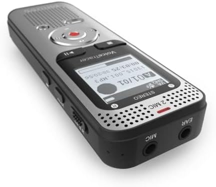 Philips DVT2015 VoiceTracer, Diktiergerät, Aufnahmegerät, MP3, HiFi Stereo, inkl. Sembly AI-Testlize