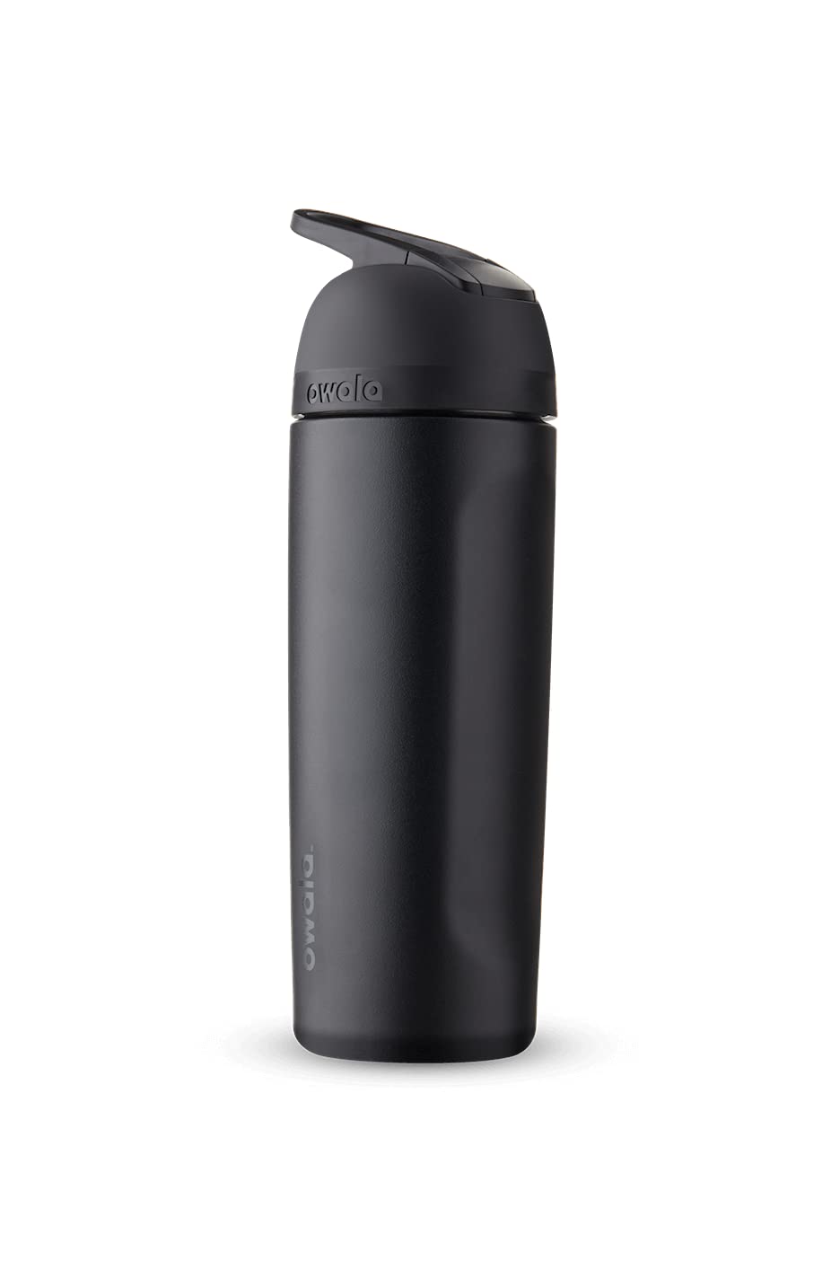 Owala Flip Isolierte Edelstahl Trinkflasche mit eingebautem Strohhalm, 560ml, Very, very dark Very,