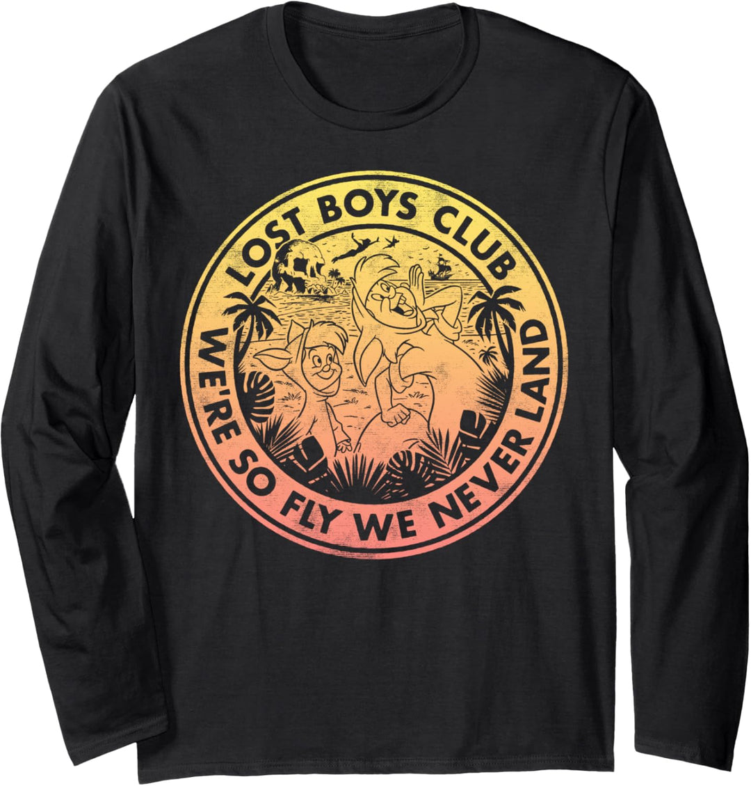 Disney Peter Pan Lost Boys Club Logo Langarmshirt