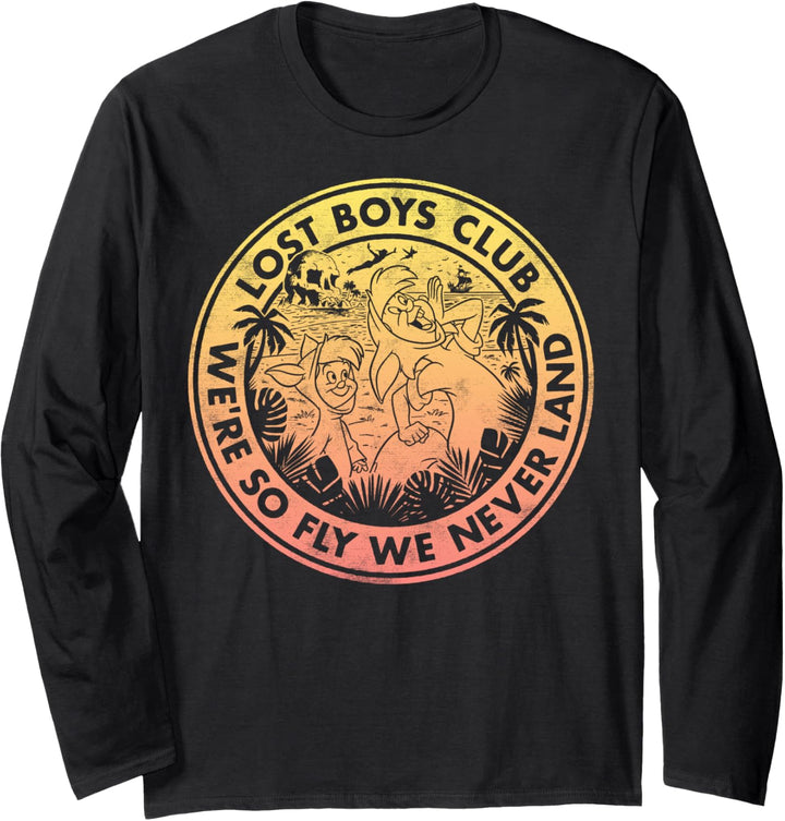 Disney Peter Pan Lost Boys Club Logo Langarmshirt