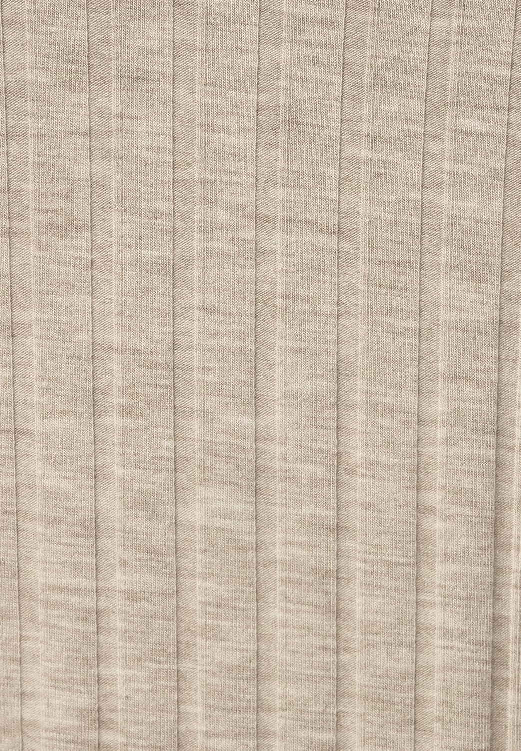 STREET ONE Damen A320679 Langarmshirt Gerippt (1er Pack) 40 Spring Sand Melange, 40 Spring Sand Mela