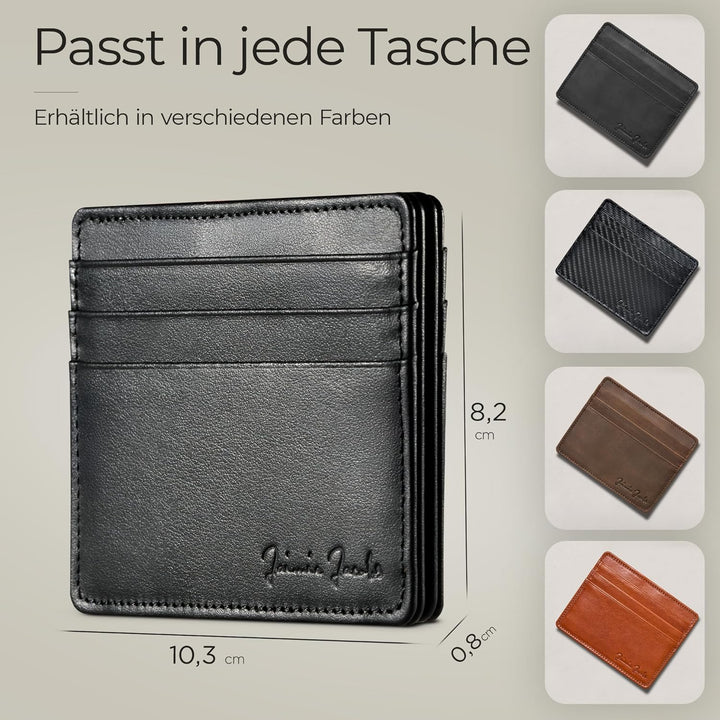 Jaimie Jacobs Flap Boy Slim - Das Original - Magic Wallet ohne Münzfach integrierter RFID Schutz Mag