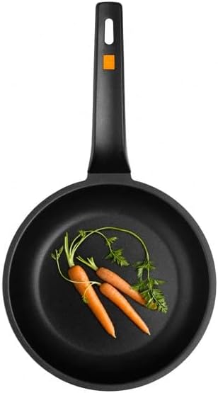 BRA Efficient -Jumping Pan, Aluminiumguss, Schwarz, 24 cm, geeignet für alle Küchentypen inklusive I