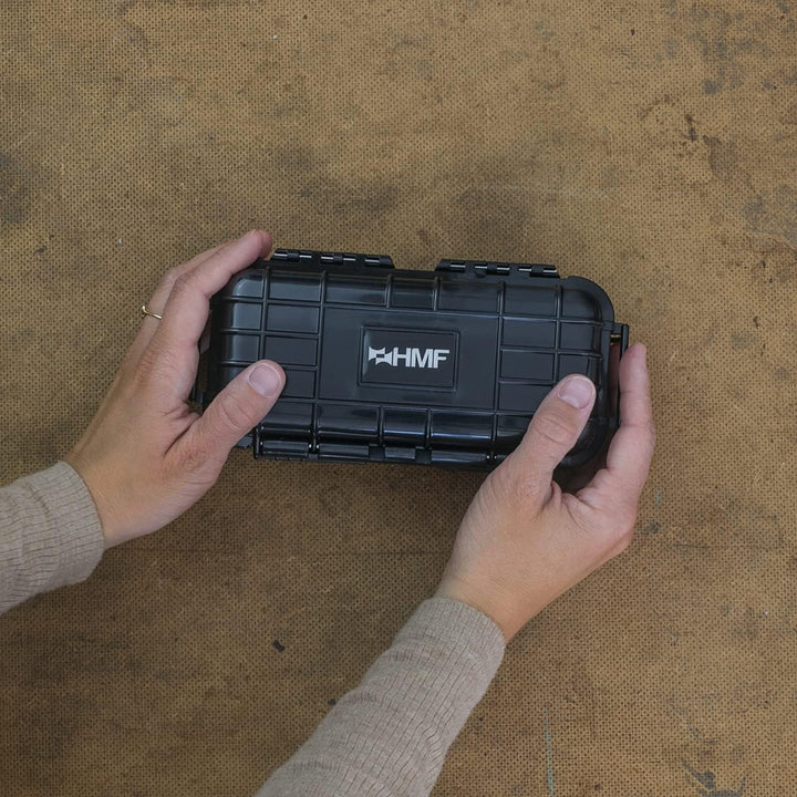 HMF ODK500 Outdoor-Koffer klein, wasserdichte Box für Boot und Freizeit | 19,8 x 9,6 x 6,3 cm, 19,8