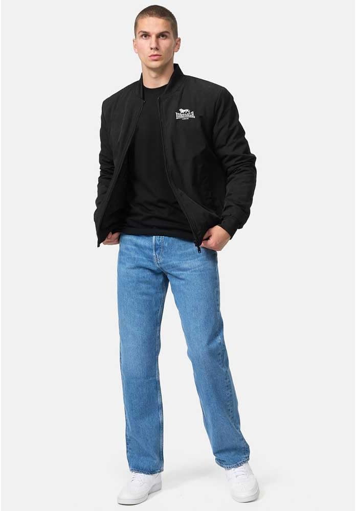 Lonsdale Herren Meadow Jacke S Black/White, S Black/White