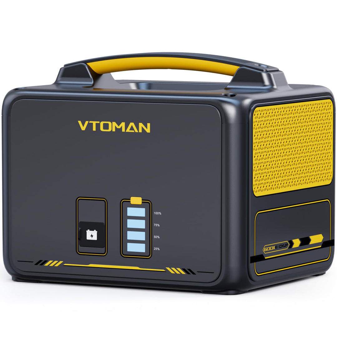 VTOMAN Jump 600X Zusatzbatterie 640Wh - LiFePO4 Erweiterungsakku für Jump 600X Tragbare PowerStation