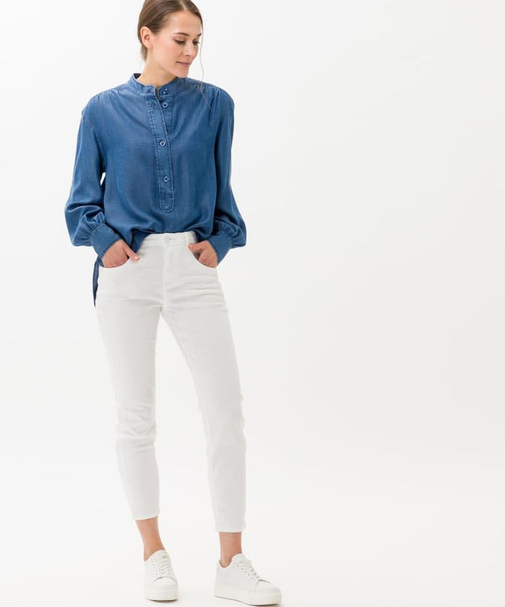 BRAX Damen Style Shakira S Free to Move Light Organic Cotton Jeans 26W / 30L Weiss, 26W / 30L Weiss