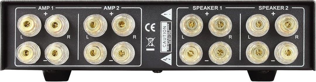 Dynavox AMP-S Pro, Verstärker- und Lautsprecher-Umschalter in Metallgehäuse, für Stereo- und Surroun
