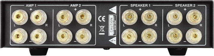 Dynavox AMP-S Pro, Verstärker- und Lautsprecher-Umschalter in Metallgehäuse, für Stereo- und Surroun