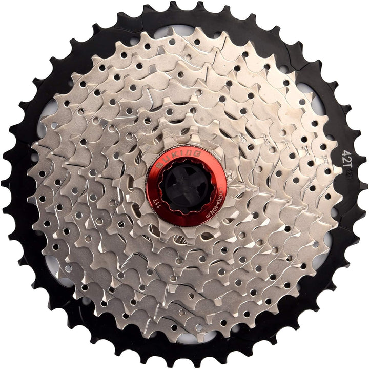 BESNIN Kassette für Mountainbike 9 Fach 11-32T/11-36T/11-40T/11-42TKassette 9 Fach Fahrrad-freilauf