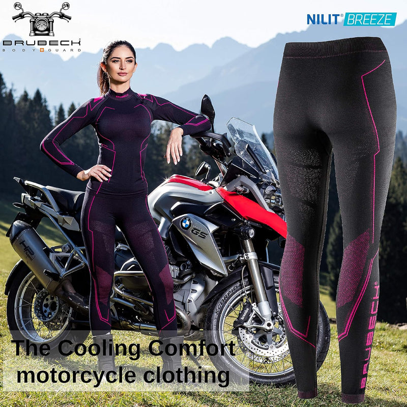 BRUBECK Motorrad Funktionswäsche Damen | Motorradunterwäsche | Funktionshose | Funktionsshirt | Funk