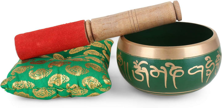 Tibetisches Klangschalen-Set – authentische Handarbeit für Meditation, Klangschale, Chakra, Yoga, Bu