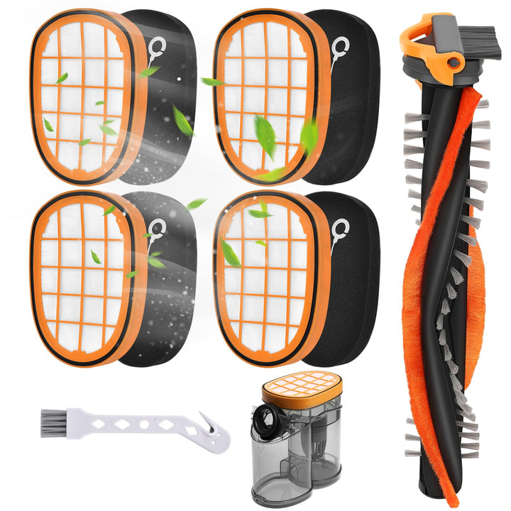 Rebirthcare 6 Stück Filter für Philips Speedpro Max Aqua Akkusauger FC6813 Ersatzfilter für FC5005/0