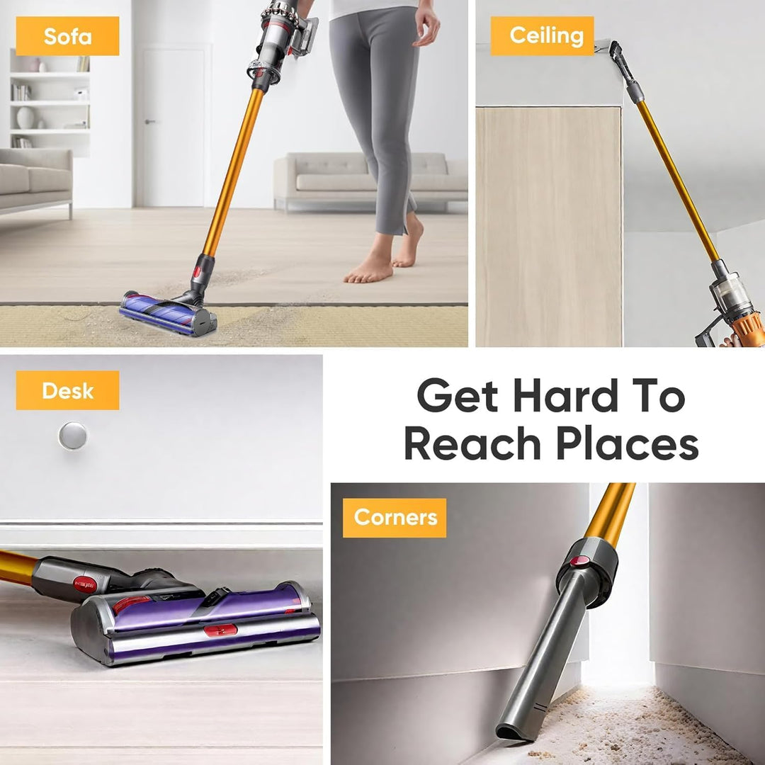 Schnellspanner Verlängerungsrohr kompatibel mit Dyson V7 V8 V10 V11 V15 – 72cm Ersatz Teleskoprohr A