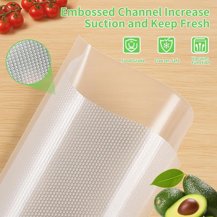 MakMeFre 200 Beutel 20x30cm Profi Vakuumbeutel Vakuumierbeutel für Alle Vakuumierer und Lebensmittel