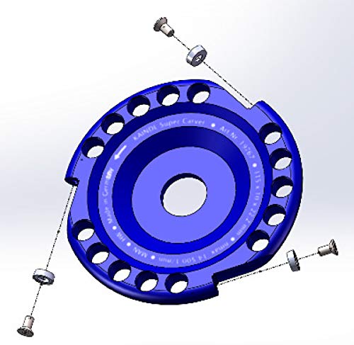 Ersatz Hartmetall-Wendeplatte Ø 10mm 3er Set für Super-Carver