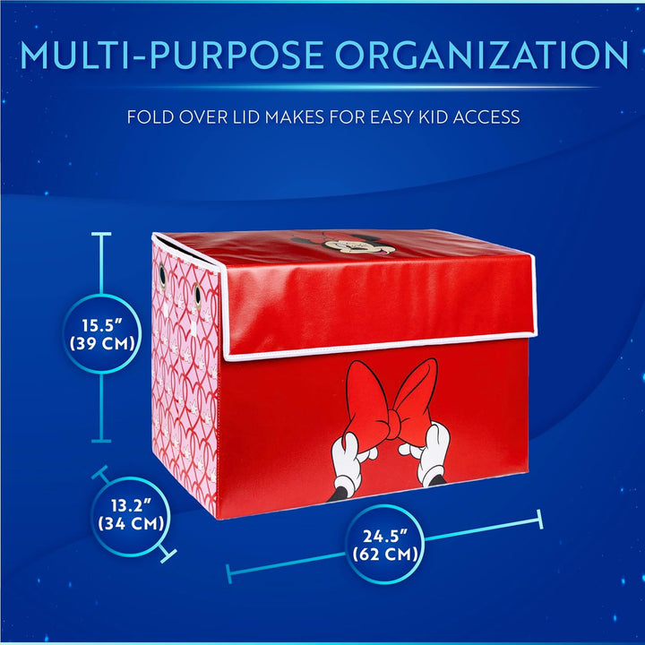 Minnie Disney Mouse Aufbewahrungsbox - Offiziell lizenziert, grosse Organisationsbox, Stoffspielzeug