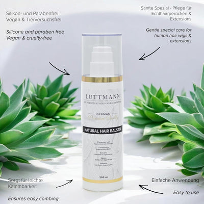 Bergmann Pflegeset Shampoo + Balsam + Bürste - für Perücken Haarteile Haarsysteme Toupets Fulllacewi