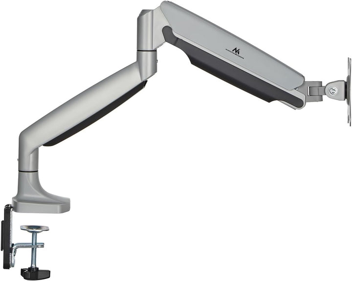 Maclean Doppelarm-Monitorhalterung mit Gasfeder für 17-45" Zoll Bildschirm bis zu 16kg | Tragarm, Ti