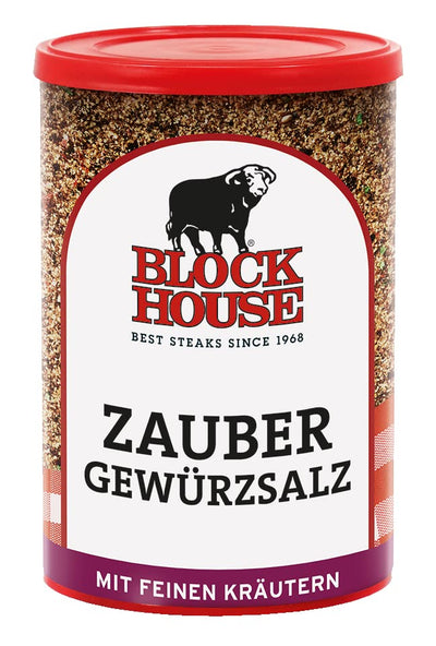 Block House Zaubergewürzsalz mit feinen Kräutern - 2x 280g Gewürzmischung in Restaurantqualität 560