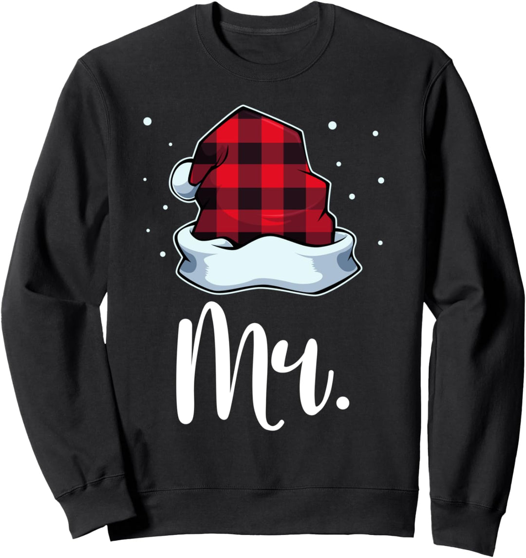 Partnerlook Mr Mrs Christmas Ugly Weihnachts Xmas Outfit Sweatshirt