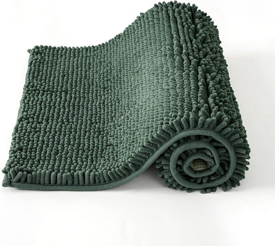 MIULEE 60x90cm Chenille Badematte rutschfest Badvorleger Badteppich rutschfest Waschbar Absorbierend