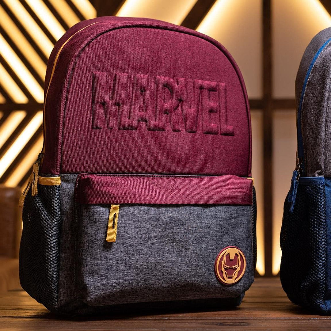 Cerdá - Mochila Escolar Instituto Iron Man de Color Rojo - Mochila de 44 cm | Licencia Oficial Marve