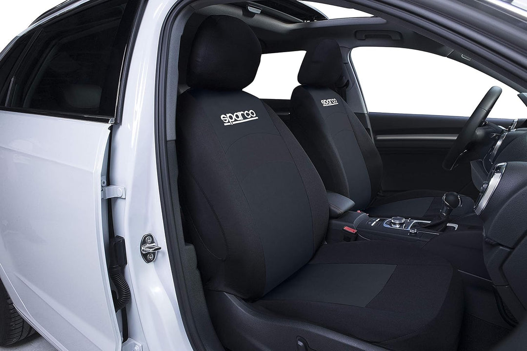 SPARCO SPCS402BK Schonbezüge-Kompletteset von 5 Kopfstützen, Schwarz 402 INTL SPC 402 SCHWARZ, 402 I