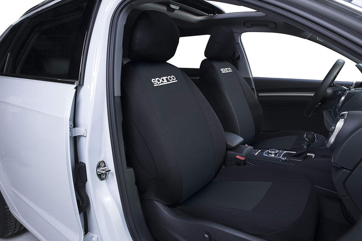SPARCO SPCS402BK Schonbezüge-Kompletteset von 5 Kopfstützen, Schwarz 402 INTL SPC 402 SCHWARZ, 402 I