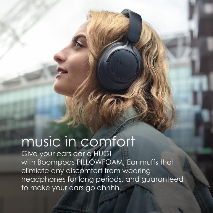 Boompods Headpods ANC+ Geräuschunterdrückende Kopfhörer - Over-Ear Bluetooth Kopfhörer mit Mikrof