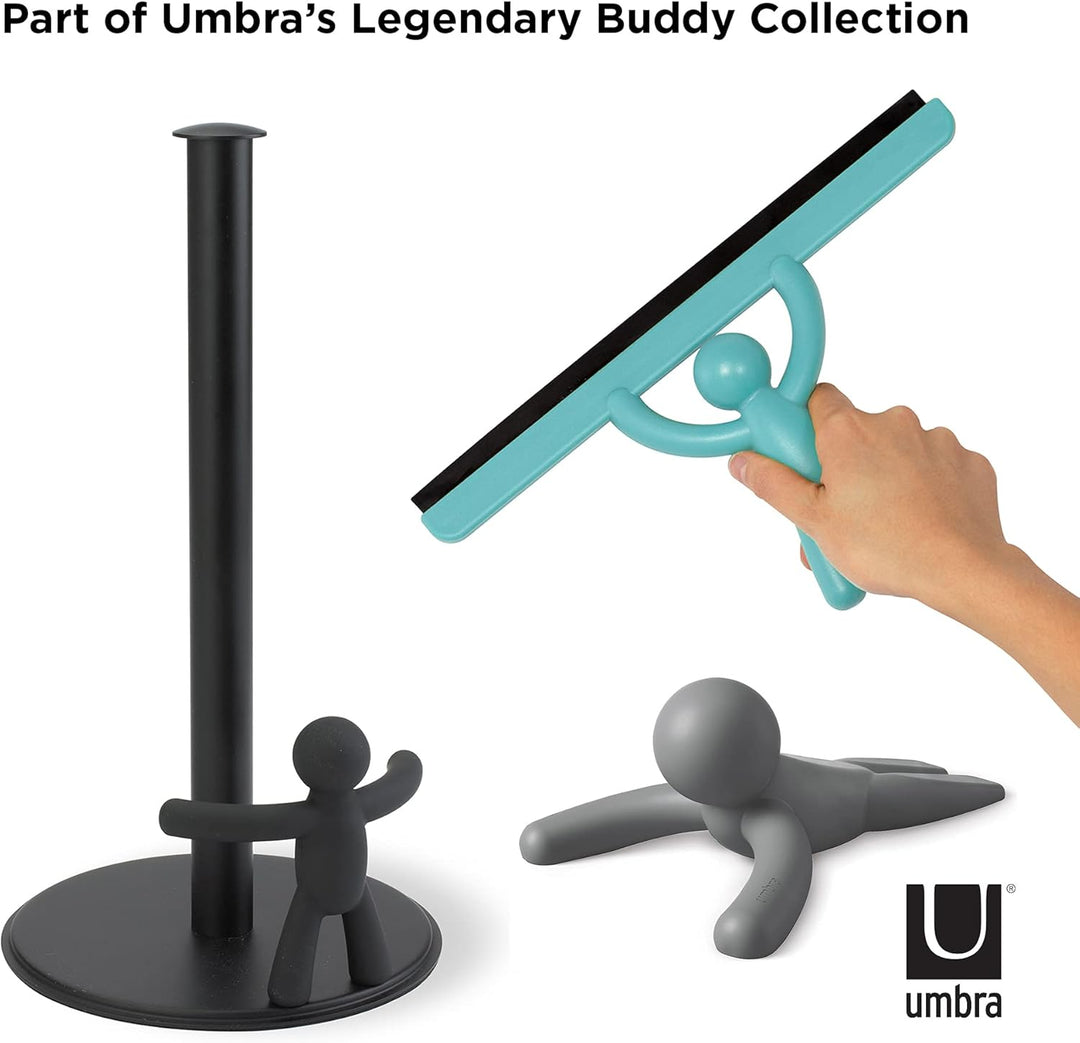Umbra Buddy Küchenrollenhalter Schwarz stehend, Zewa Rollenhalter und Papierrollenhalter für Küchent