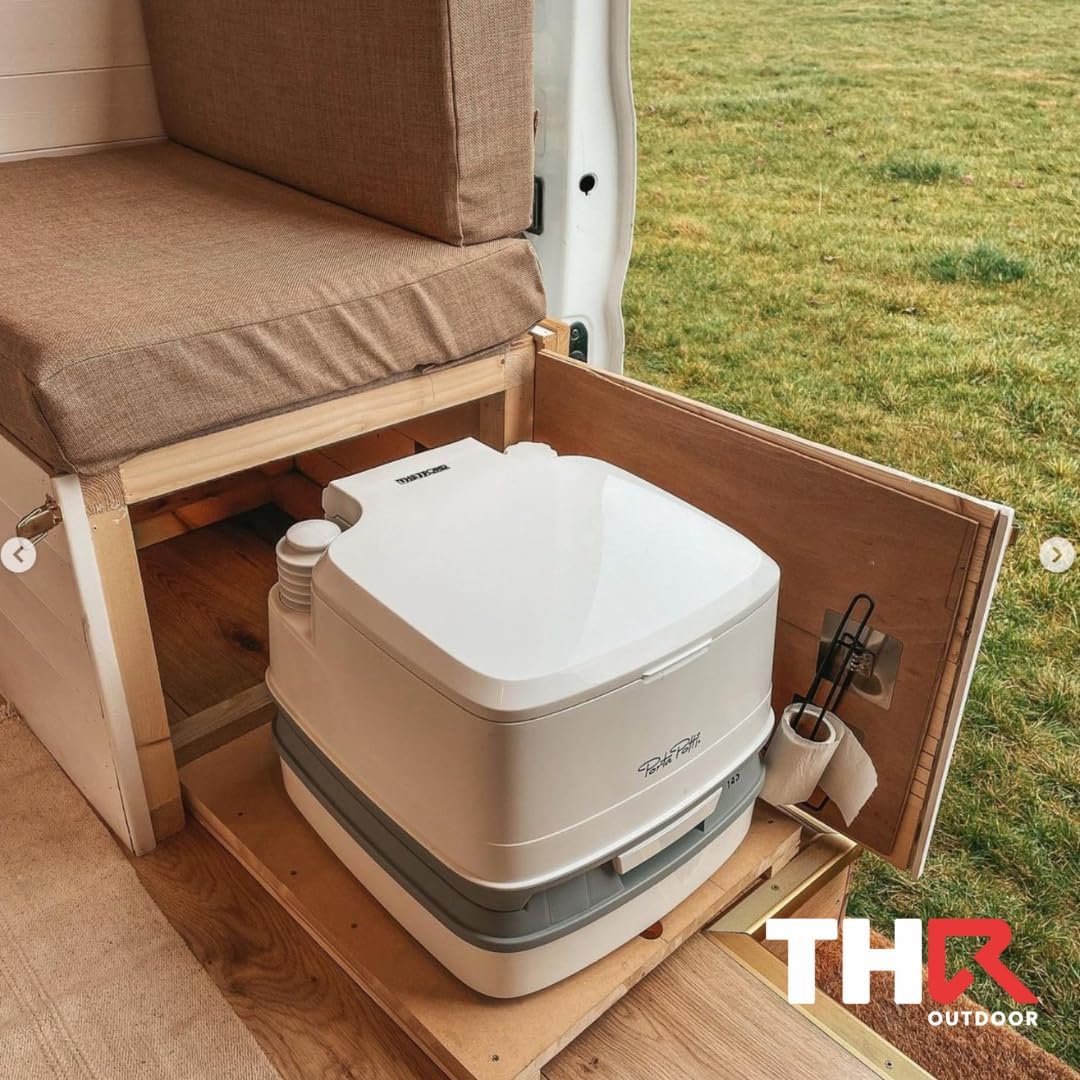 Thetford 92814 Porta Potti 165 Tragbare Toilette Qube, Wei -Grau 414 x 383 x 427 mm, Normal, 9108139
