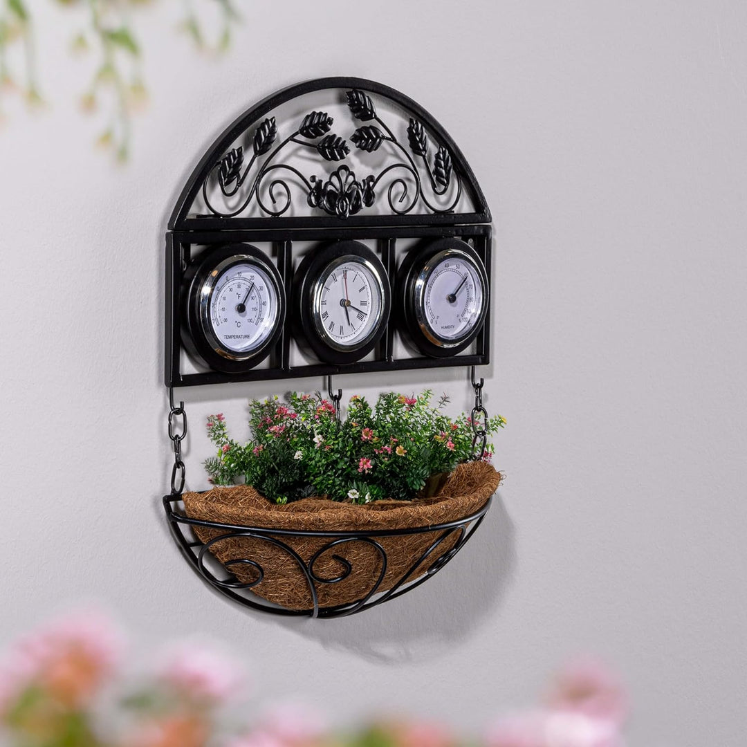Wetterstation mit Blumenschale 57311