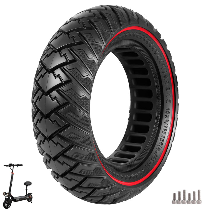 10×3 Vollgummireifen 255x80(80/65-6) Solide Reifen für Kukirin G2 Max/Kukirin G3 Pro/Joyor y8-s/Joyo