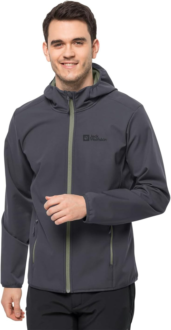 Jack Wolfskin Herren Bornberg Hoody M Softshelljacke S Schwarz, S Schwarz