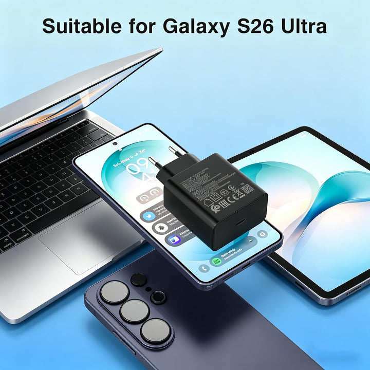 45W Schnellladegerät Netzteil Ladegerät USB Typ C Adapter Fast Charger,fürSamsung GalaxyS24 S25 S23
