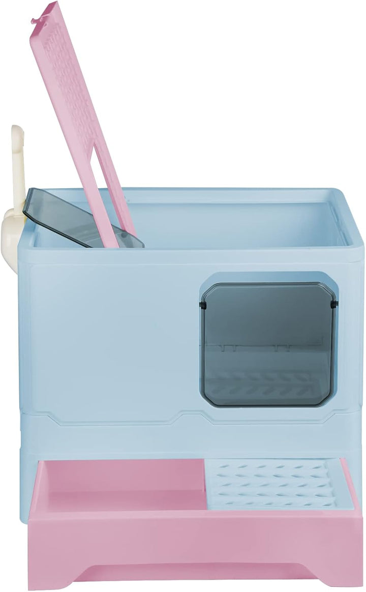 Vollständig Geschlossene Katzentoilette mit Deckel Schubladentyp Desodorierende Cat Litter Box Gross