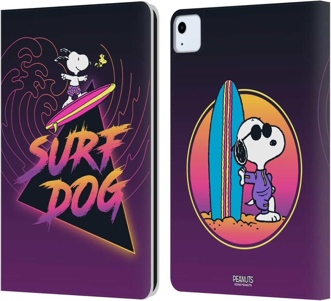 Head Case Designs Offizielle Peanuts Surfer Hund Snoopy Aloha Disco Leder Brieftaschen Handyhülle Hü