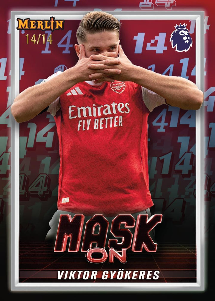 Topps Merlin Premier League 2026 - Value Box | 4 Karten pro Packung, 7 Packungen pro Box, mit 1 numm