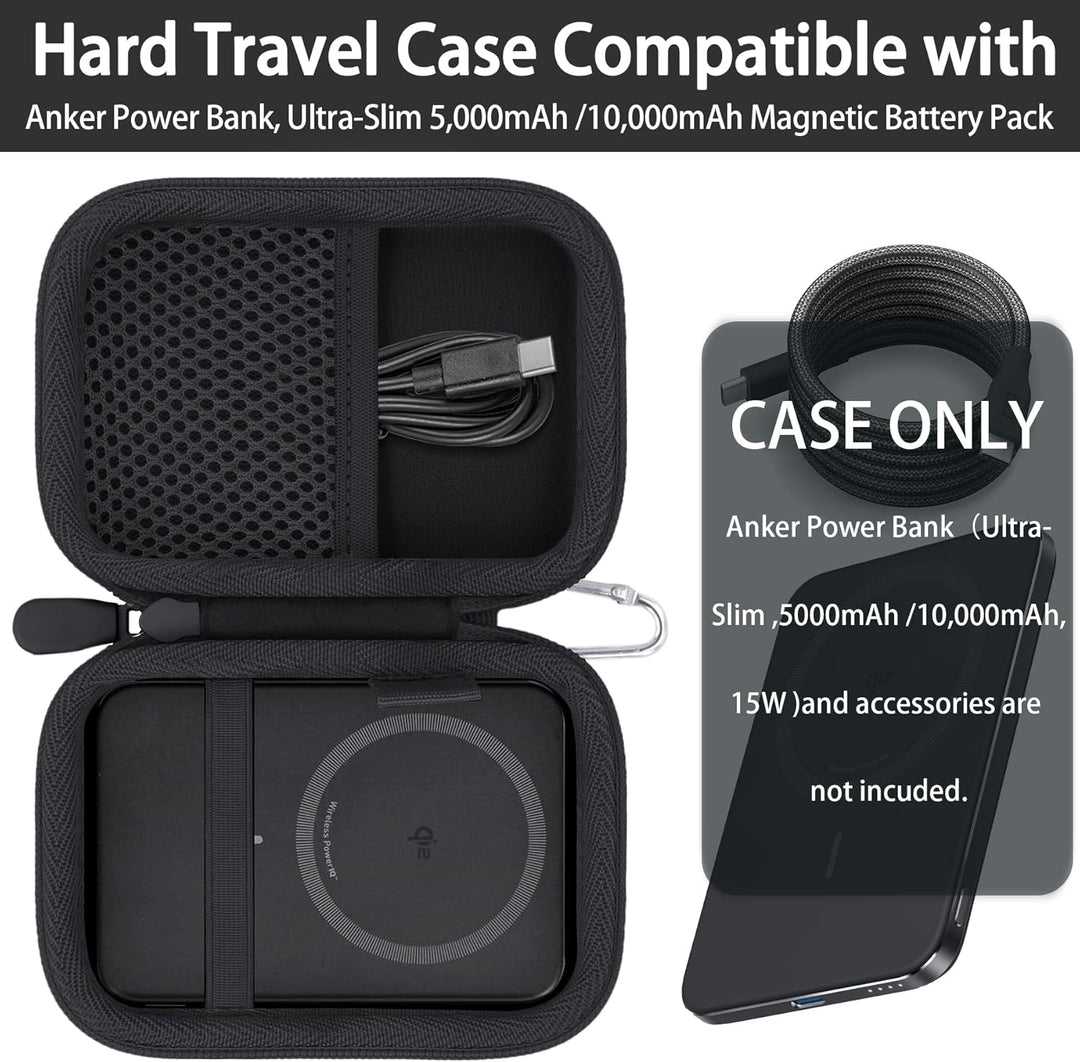 Khanka Etui für Anker Nano/MagGo PowerBank, Ultra-schlankes 5.000mAh/10.000mAh Magnetisches Akkupack