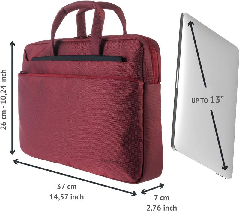 Tucano WorkOut3 SLIM Laptop-Tasche Schultertasche Aktentasche für MacBook Air/Pro 13 Zoll und Ultrab