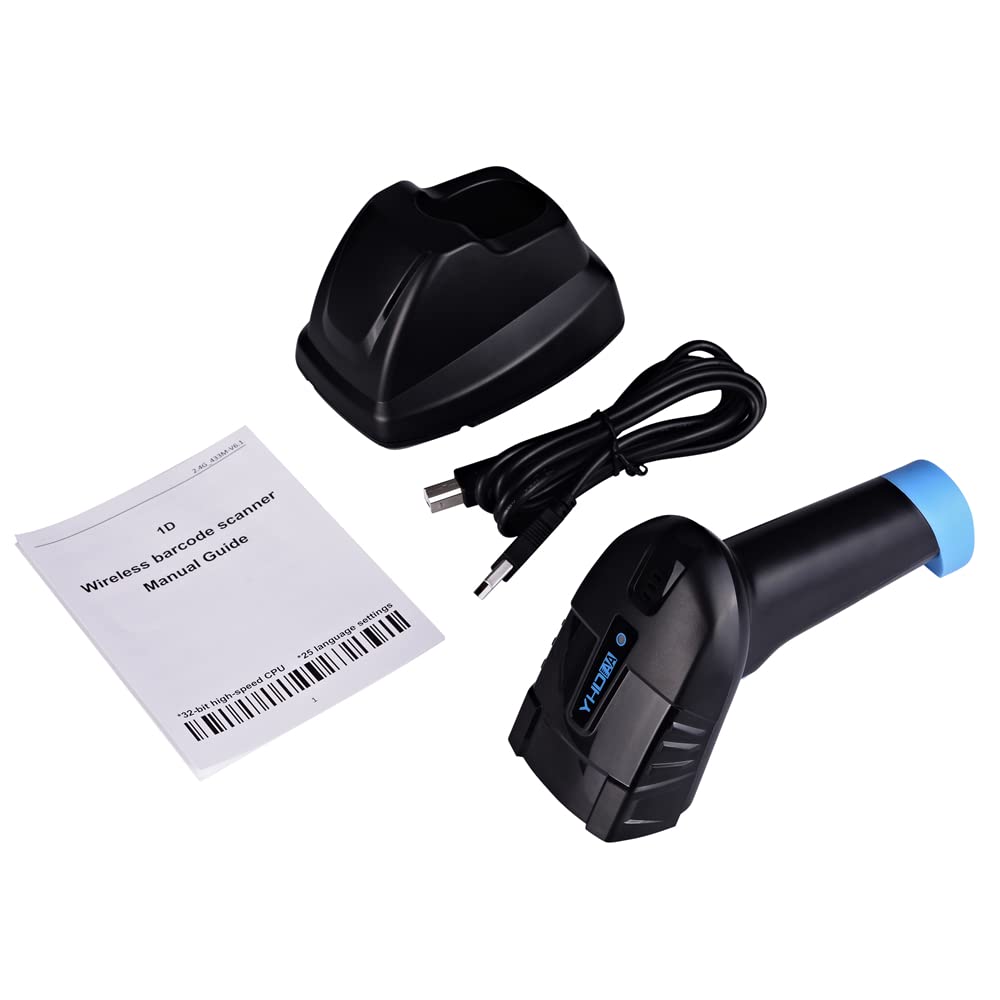 Barcode Scanner, 1D Code Scanner, ideal für Lager und Geschäft, Dockingstation automatischen Auflade