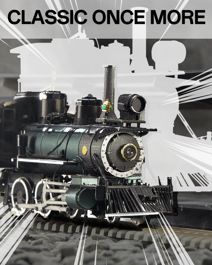 Piececool 3D Puzzle Metall, Zug für Modellbausatz Erwachsene, 3D-Puzzles zu Bauen, BAU, Bastel-Kits,