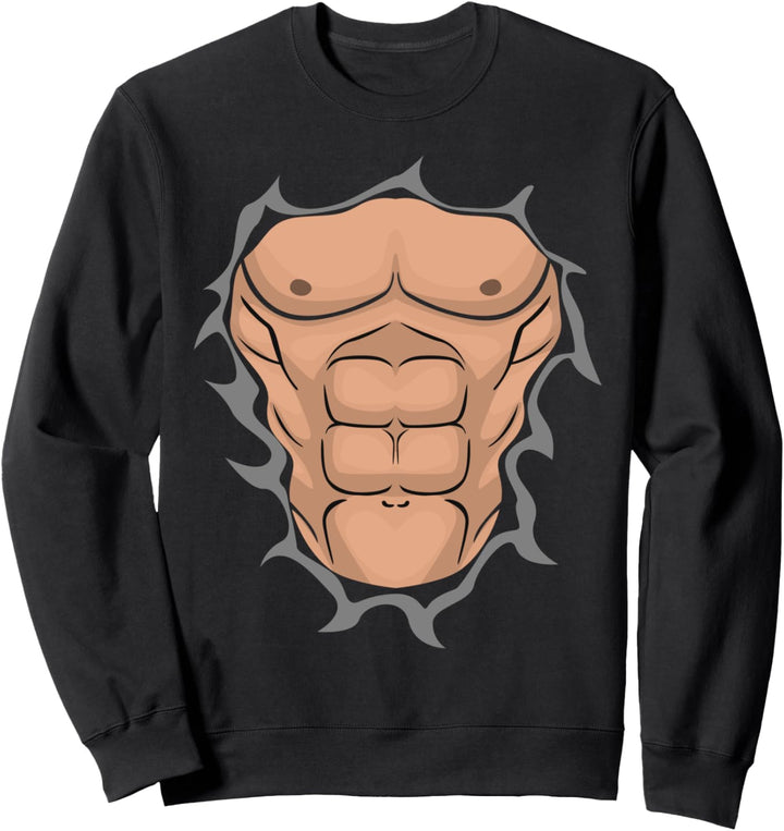 Sixpack Design Workout Fitness Bauch Sweatshirt