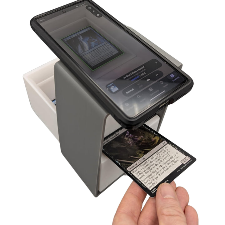 ScanBox für unsleeved und sleeved MTG Karten; Elementar Version; Schnelles Scannen und Preisauskunft