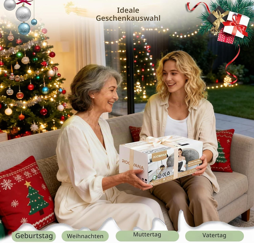 Kopfkissen Nackenschmerzen, Memory Foam Orthopädisches Kissen, Ergonomisches Seitenschläferkissen, N