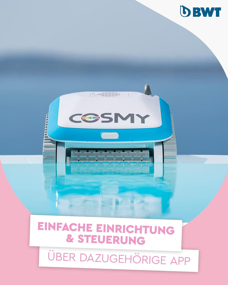 BWT Poolroboter Cosmy 200 | Besonders Leicht & Kompakt | Für Pools Mit Einer Länge Bis Zu 10 m | Zuv