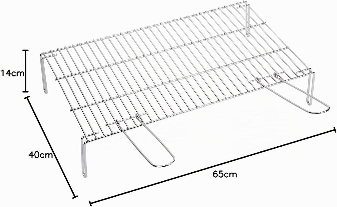 Sauvic Verzinkter Beinen Grillrost, Stahl, 02455